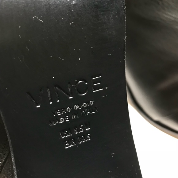 VINCE Ennis Black Leather pointed toe bootie 9.5 M - Picture 8 of 8